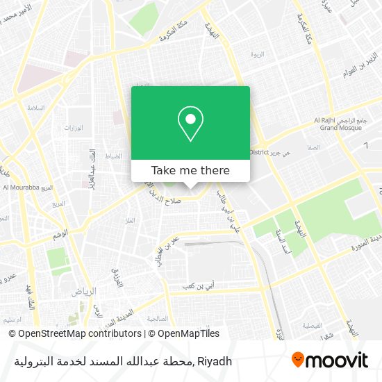 محطة عبدالله المسند لخدمة البترولية map