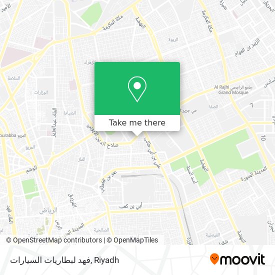 فهد لبطاريات السيارات map