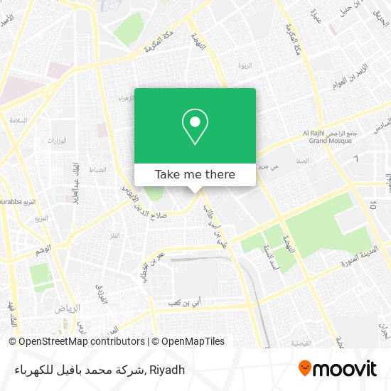 شركة محمد بافيل للكهرباء map