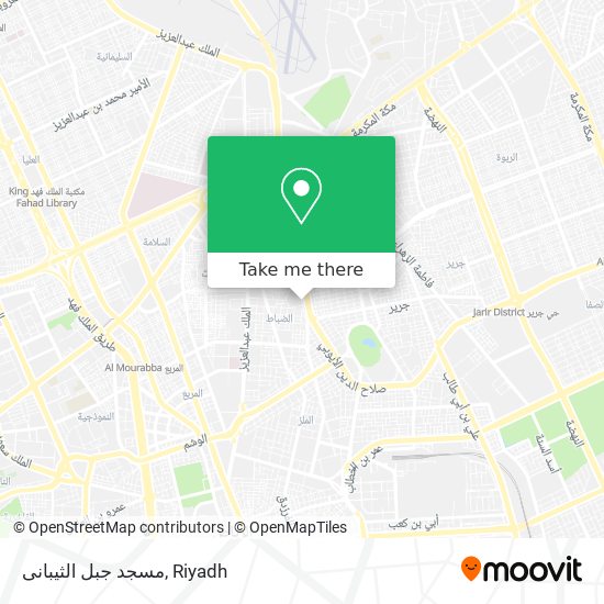 مسجد جبل الثيبانى map