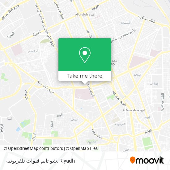 شو تايم قنوات تلفزيونية map