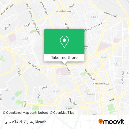 شيز كيك فاكتورى map