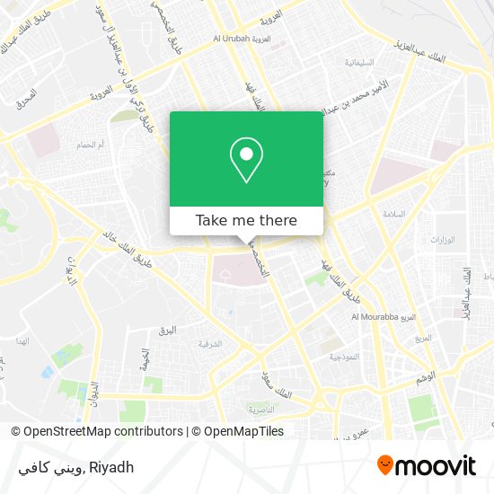 ويني كافي map