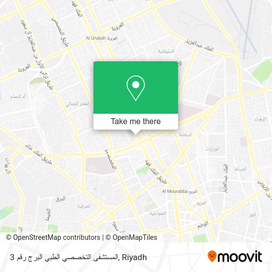 المستشفى التخصصي الطبي البرج رقم 3 map