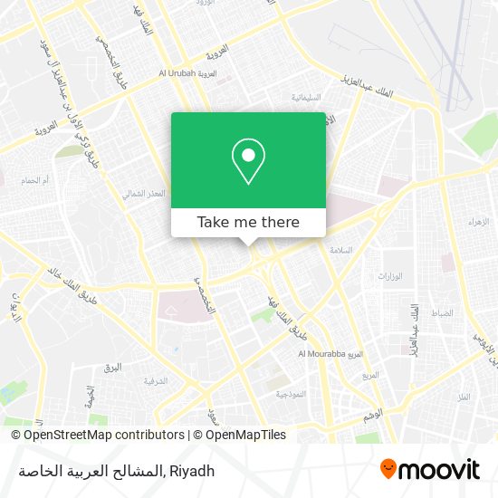 المشالح العربية الخاصة map