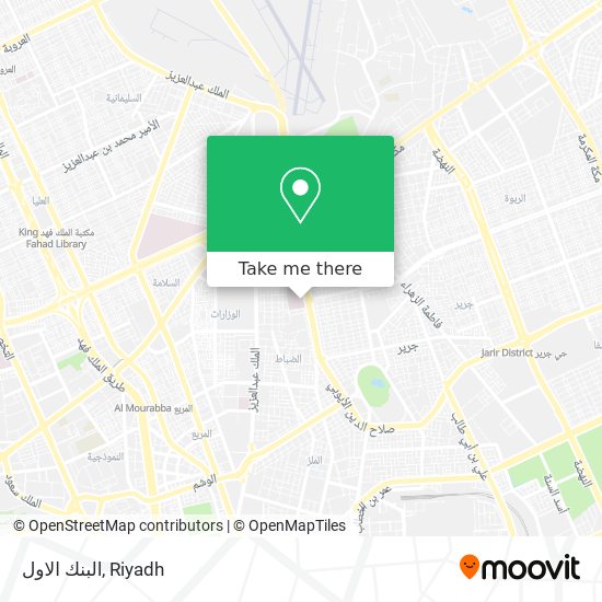 البنك الاول map