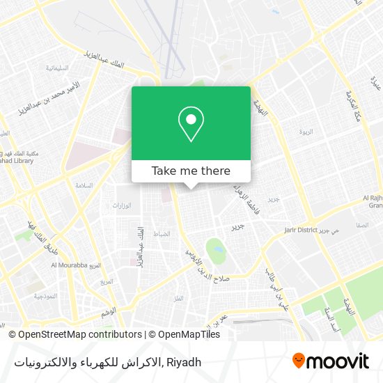 الاكراش للكهرباء والالكترونيات map