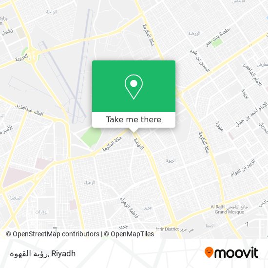 رؤية القهوة map