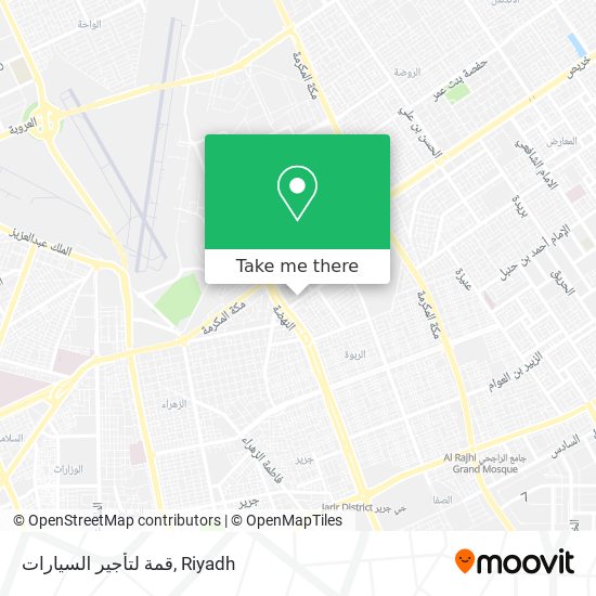 قمة لتأجير السيارات map