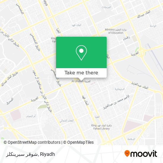 شوقر سبرينكلز map