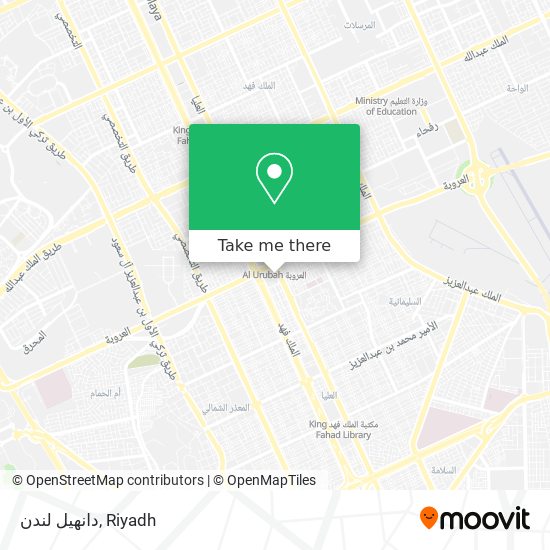 دانهيل لندن map