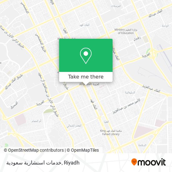 خدمات استشارية سعودية map