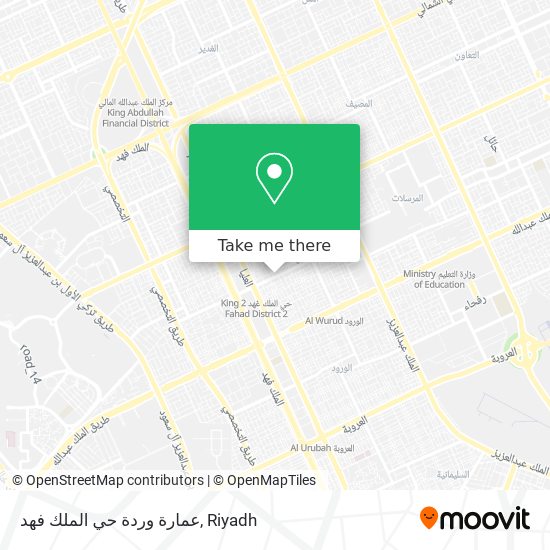 عمارة وردة حي الملك فهد map