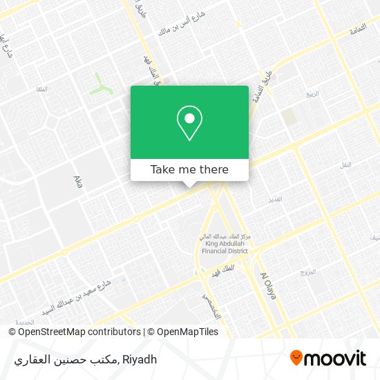 مكتب حصنين العقاري map