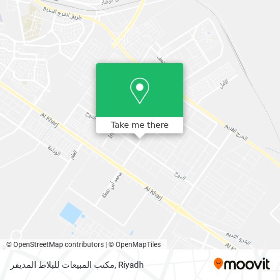 مكتب المبيعات للبلاط المديفر map