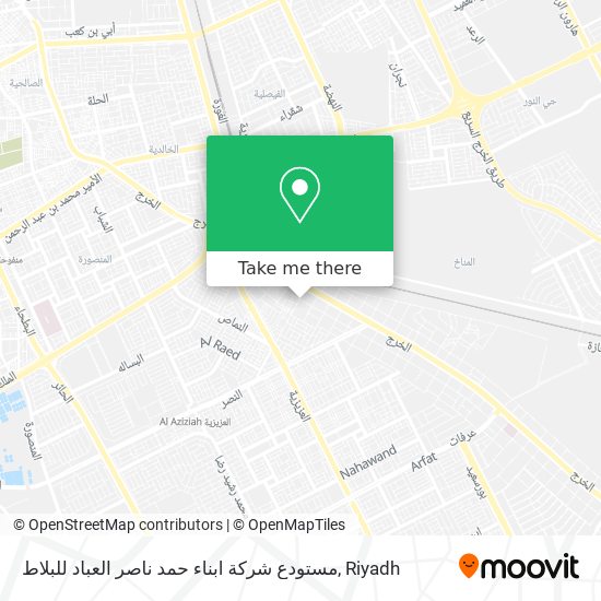 مستودع شركة ابناء حمد ناصر العباد للبلاط map