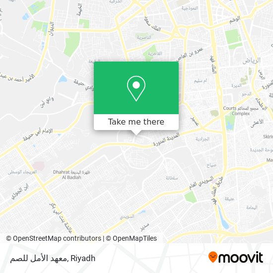 معهد الأمل للصم map