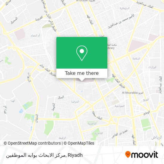 مركز الابحاث بوابه الموظفين map