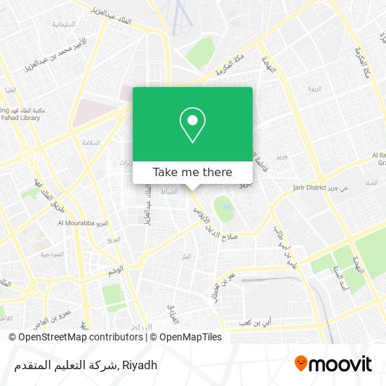 شركة التعليم المتقدم map