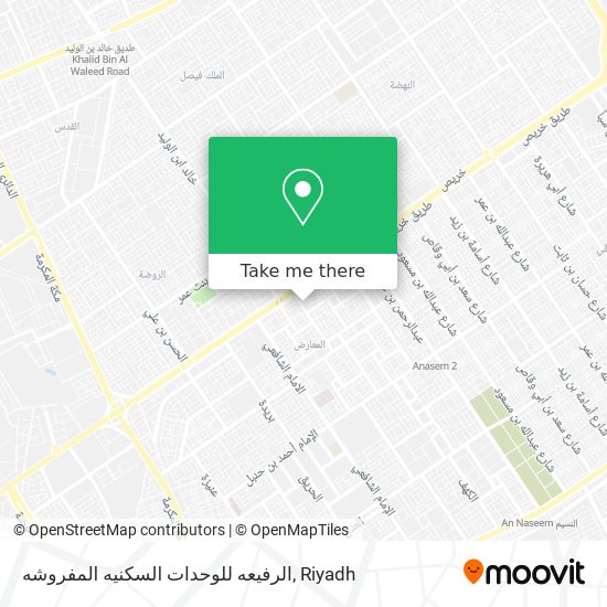 الرفيعه للوحدات السكنيه المفروشه map