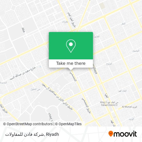 شركة فادن للمقاولات map