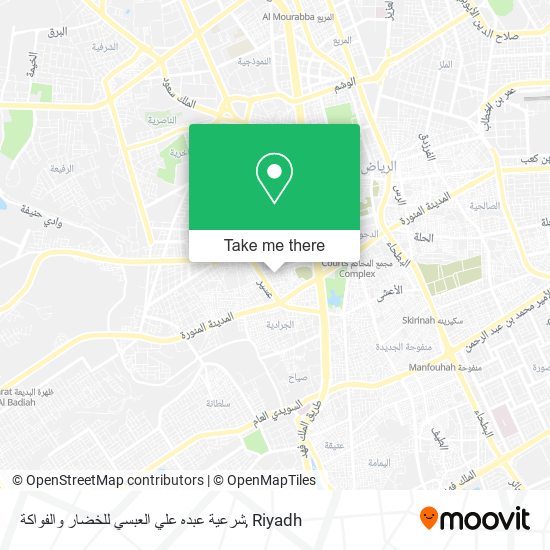 شرعية عبده علي العبسي للخضار والفواكة map