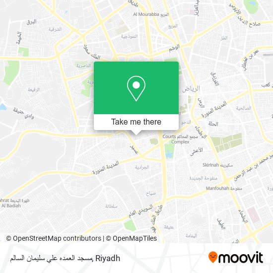 مسجد العمده علي سليمان السالم map