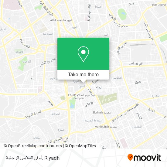 ألوان للملابس الرجالية map