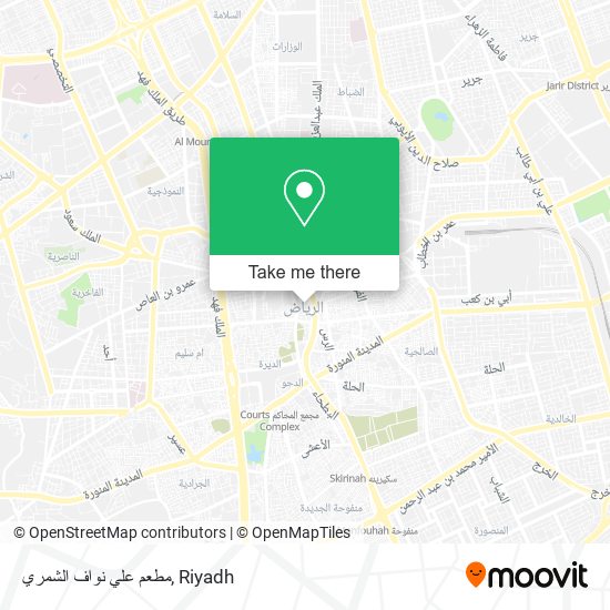مطعم علي نواف الشمري map