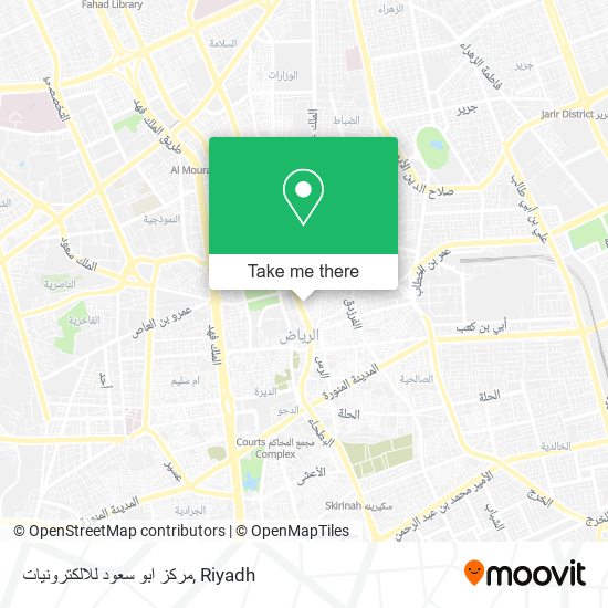 مركز ابو سعود للالكترونيات map