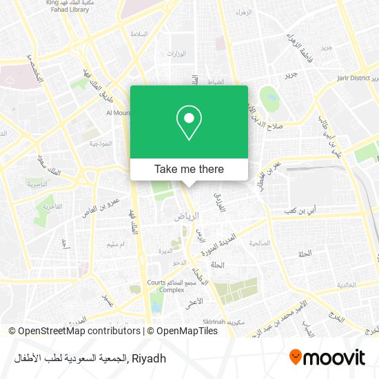 الجمعية السعودية لطب الأطفال map