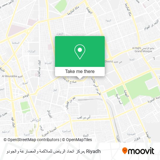 مركز اتحاد الرياض للملاكمة والمصارعة والجودو map