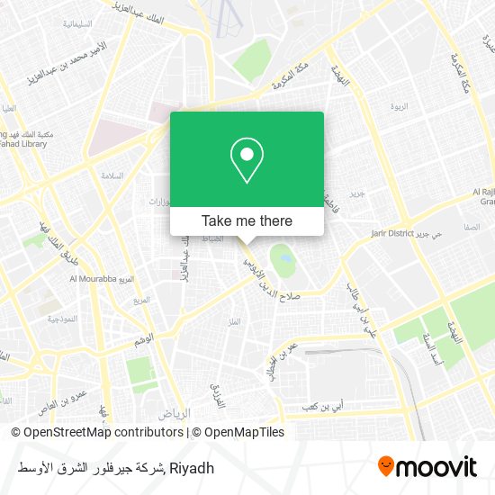 شركة جيرفلور الشرق الأوسط map