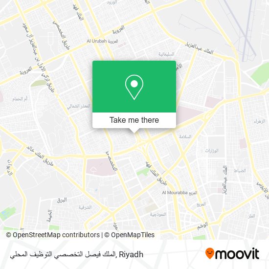 الملك فيصل التخصصي التوظيف المحلي map