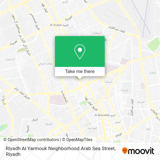 Riyadh Al Yarmouk Neighborhood Arab Sea Street map