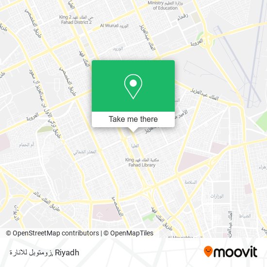 زومتوبل للانارة map