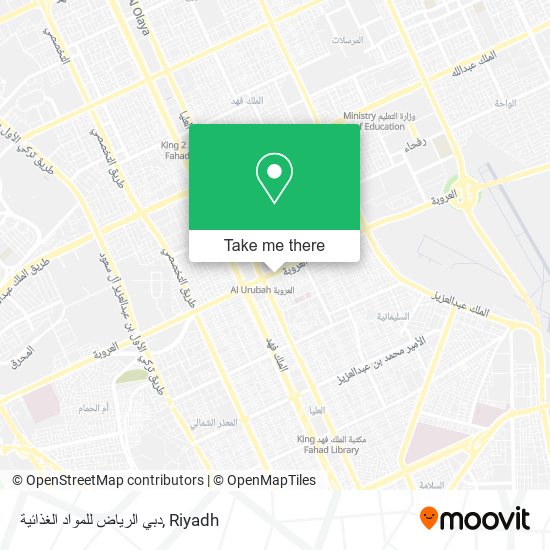 دبي الرياض للمواد الغذائية map