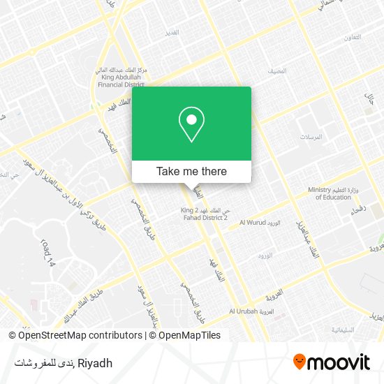 ندى للمفروشات map