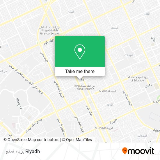 أزياء المانع map