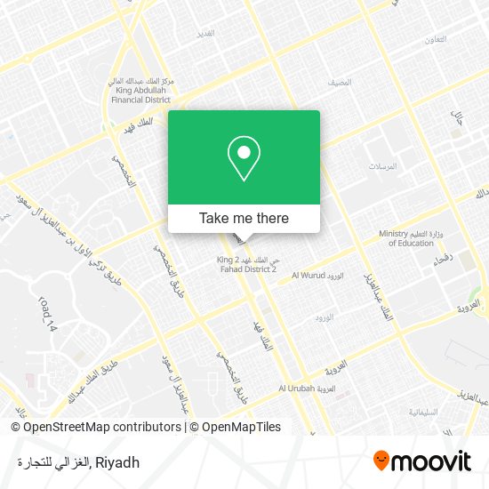 الغزالي للتجارة map