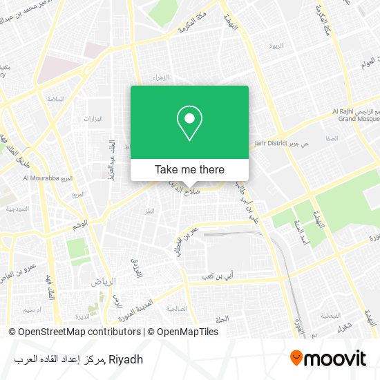 مركز إعداد القاده العرب map