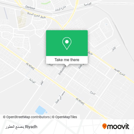 مصنع العطور map