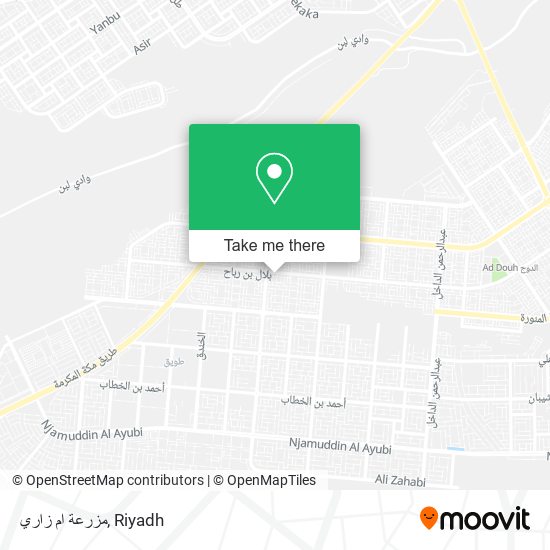 مزرعة ام زاري map