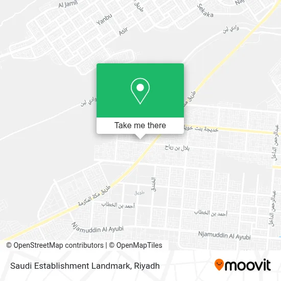 Saudi Establishment Landmark map