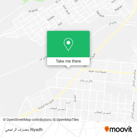 مصرف الراجحي map