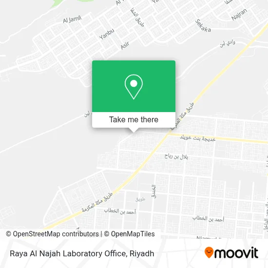 Raya Al Najah Laboratory Office map