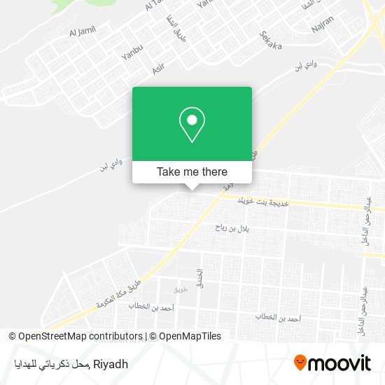محل ذكرياتي للهدايا map