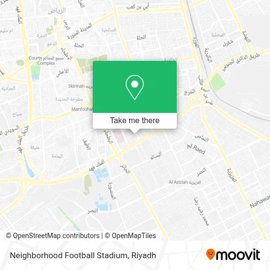 Neighborhood Football Stadium map