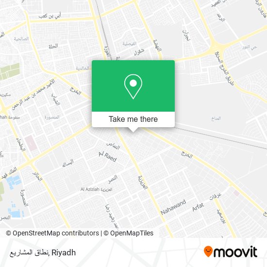 نطاق المشاريع map