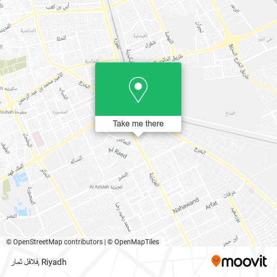 فلافل ثمار map